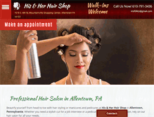 Tablet Screenshot of hisandherhairshop-allentown.com